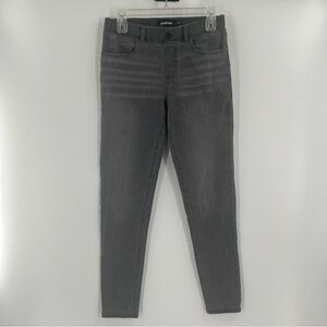 Betabrand Gray Skinny Pull On Yoga Denim Mid Rise Ankle Stretch Jeans Size Small